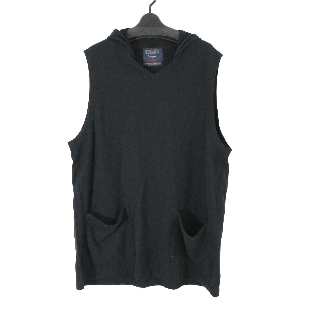 REGULATION Yohji Yamamoto MEN レギュレーション ヨウジヤマモト メン 23SS コットンスウェットフーデッドベスト 3 HZ-T55-087