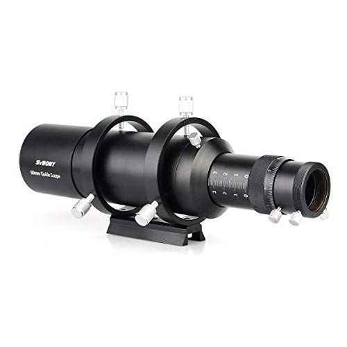 SVBONY SV106 ガイドスコープ ダブルヘリカルフォーカサー 望遠鏡ファインダー ミニガイドスコープ 天体望遠鏡用アクセサリー 60mm 240mm焦点距離 F/4 黒送料無料 27120f3b