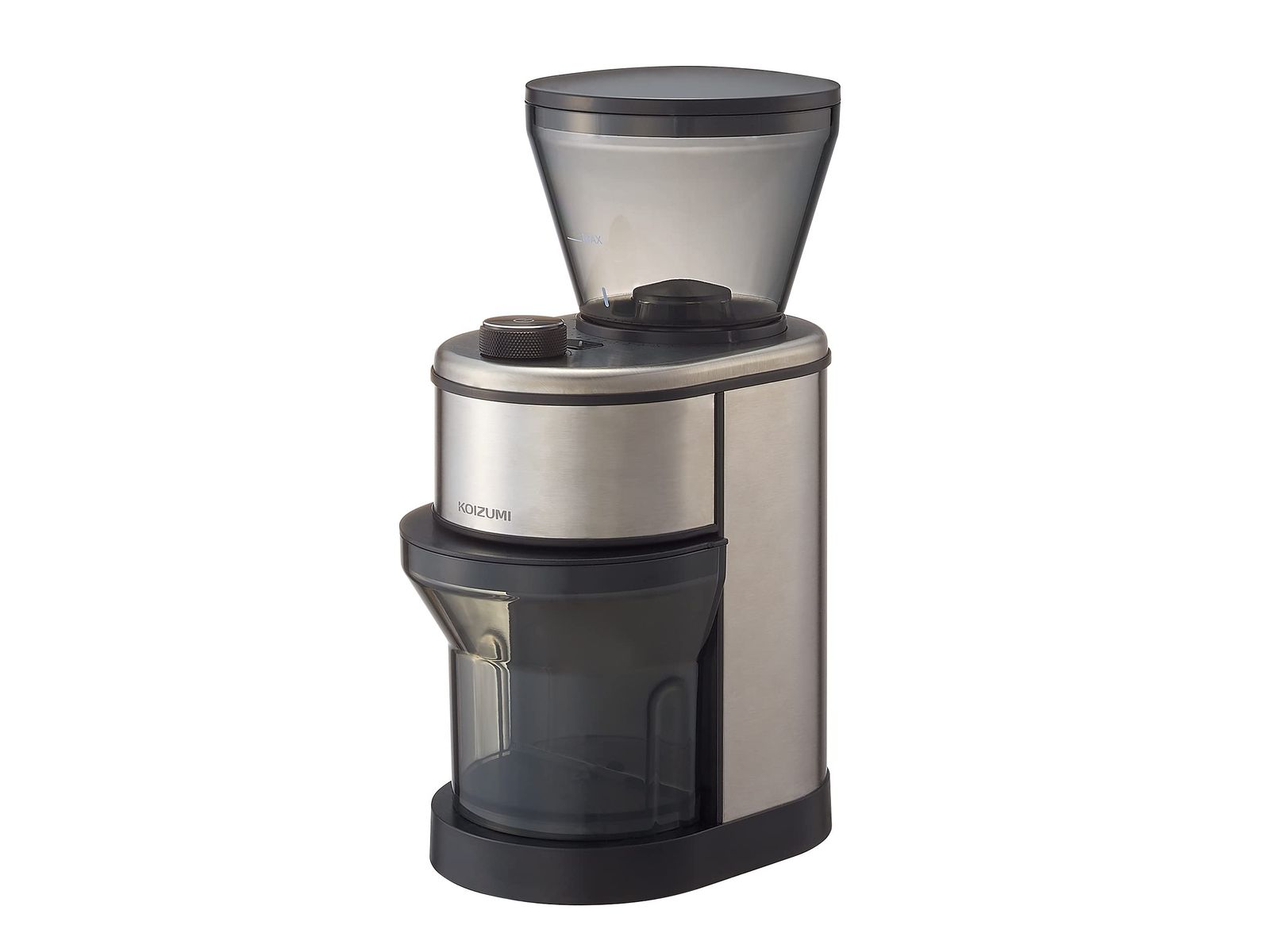 コイズミ コーヒーグラインダー 電動 コーヒーミル コニカル式 シルバー KKM-0400/St
