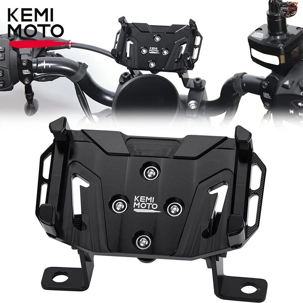 オートバイ用スマートフォンホルダー、調整可能なアルミ合金製ハンドルバーマウント、耐衝撃性、SPORTSTER S RH1250 2021-2023用
