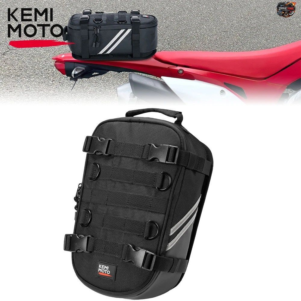 KEMIMOTO オートバイ ダートバイク リアフェンダーバッグ ツールロールバッグ モトクロス エンデューロ デュアルスポーツ ダートバイク フ
