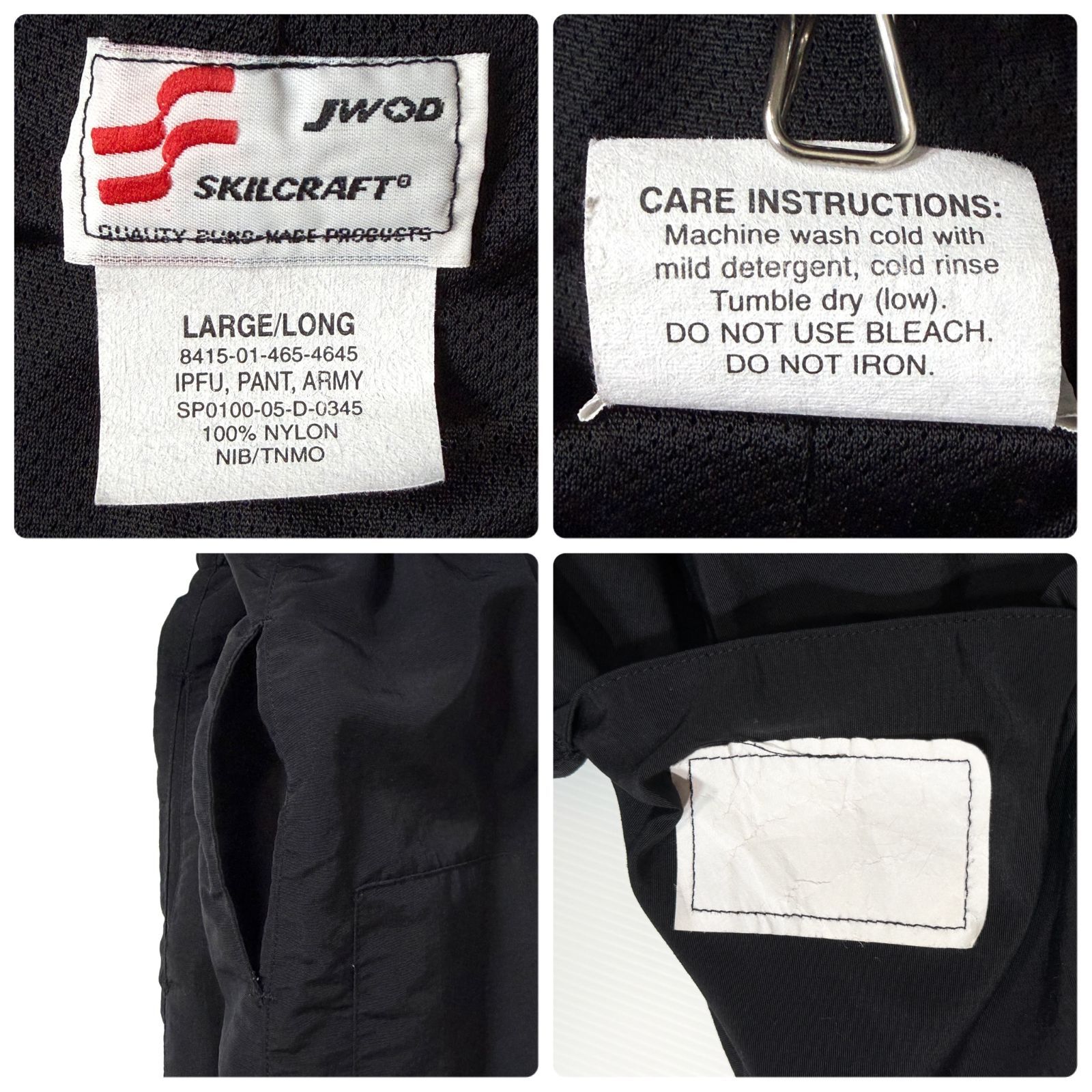 美品 00s 米軍 実物 U.S.ARMY IPFU TRAINING PANT SKILCRAFT L/L LARGE