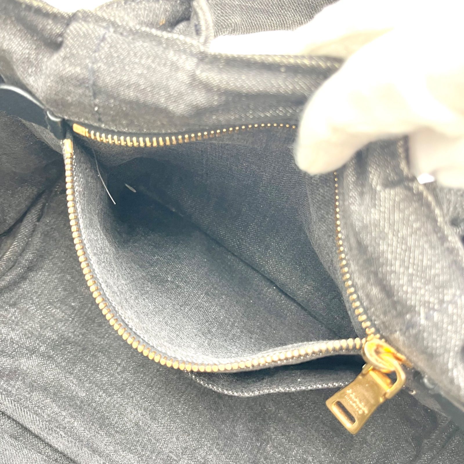 PRADA プラダ カナパ ロボット デニム 2way トートバッグ ショルダー