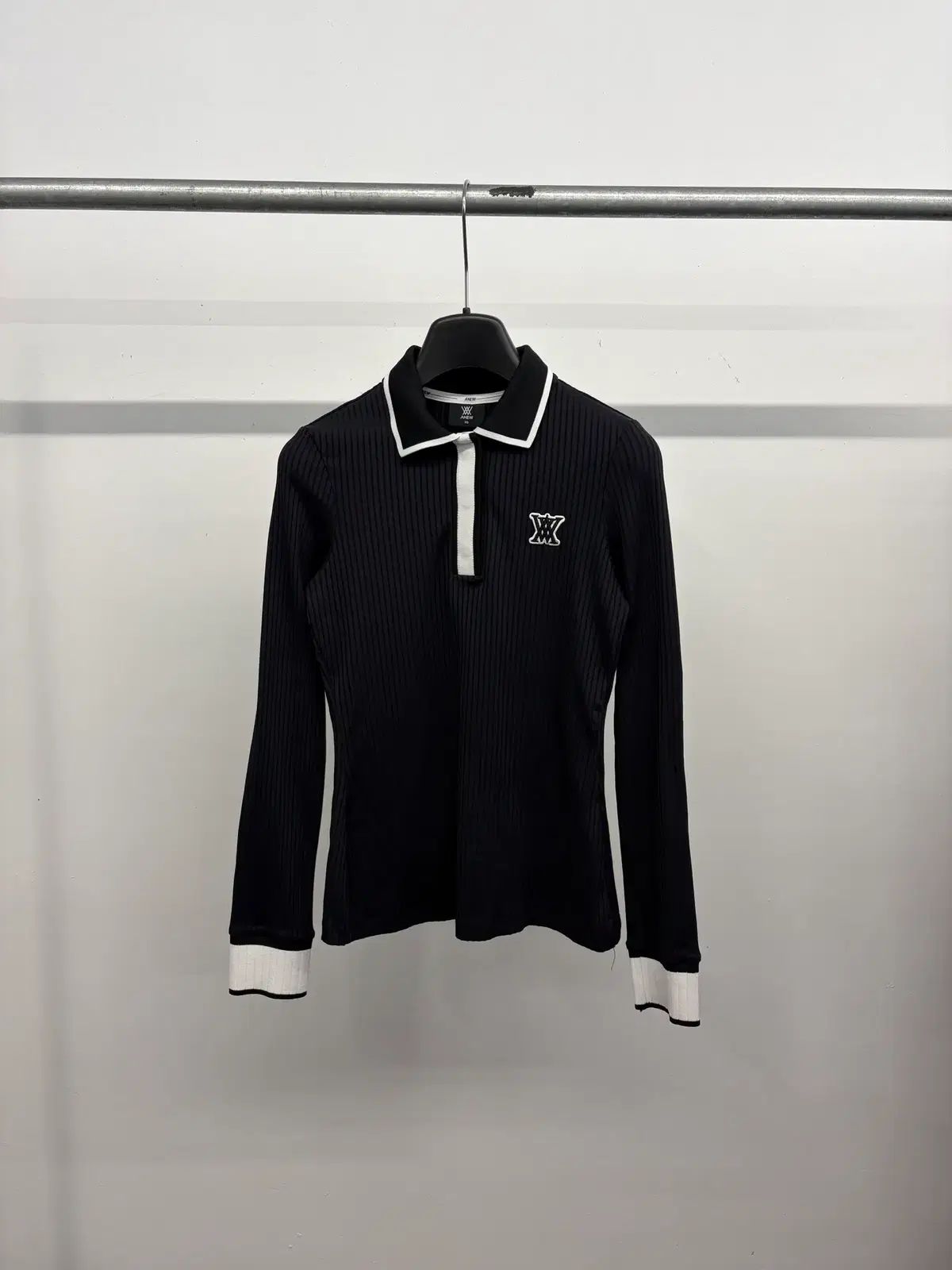 (XS) レディース ANEW GOLF(アニューゴルフ) KARA（カラ） POINT ポイント ゴージ ロング丈Tシャツ 長袖Tシャツ ニット