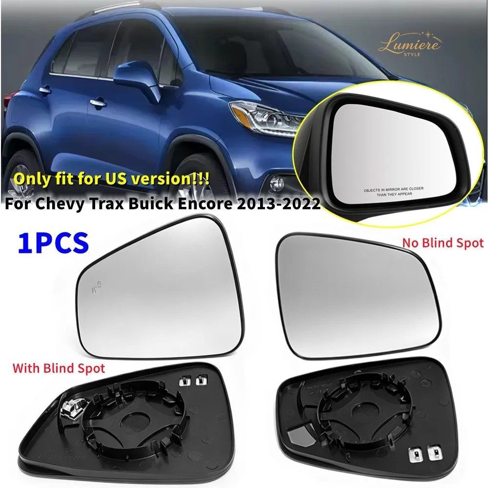 US CHEVY TRAX BUICK ENCORE 2013-2022 1個 外側サイドウィング ヒーテッドミラーガラスリフレクターレンズ ブラインドスポットあり/なし 8,125円