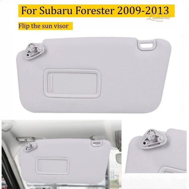 スバル フォレスター 2009 - 2013年式 1個 車内サンバイザー ミラー付き グレー 左側運転席側 92011SC033LO