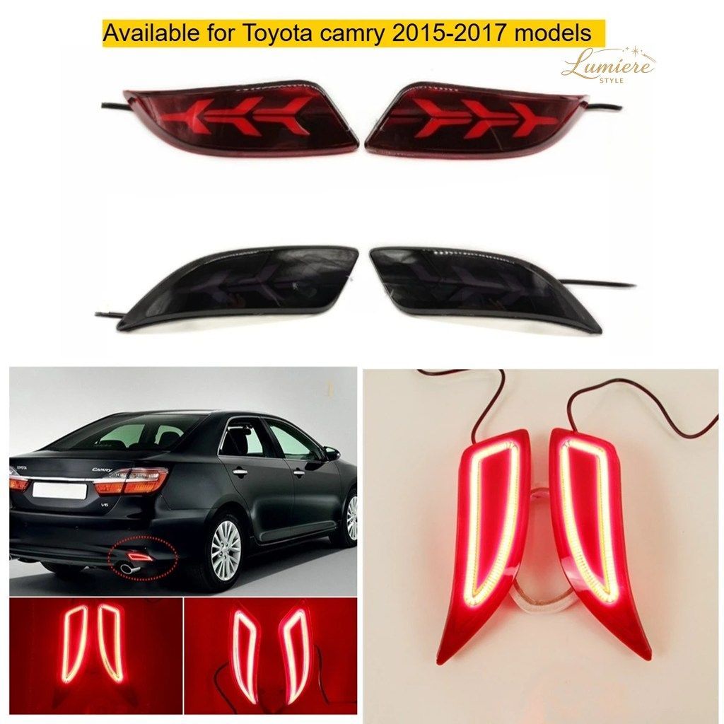 トヨタ カムリ 2015-2017 リアバーライト改造ブレーキライトリアテールライトリアフォグステアリング