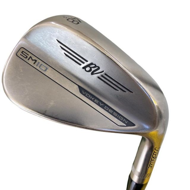 【中古】 タイトリスト VOKEY SPIN MILLED SM10 ニッケル 48°/10°F ウェッジ WG リシャフト (フレックスその他) メンズ 男性用 右利き 右用 Cランク ゴルフクラブ