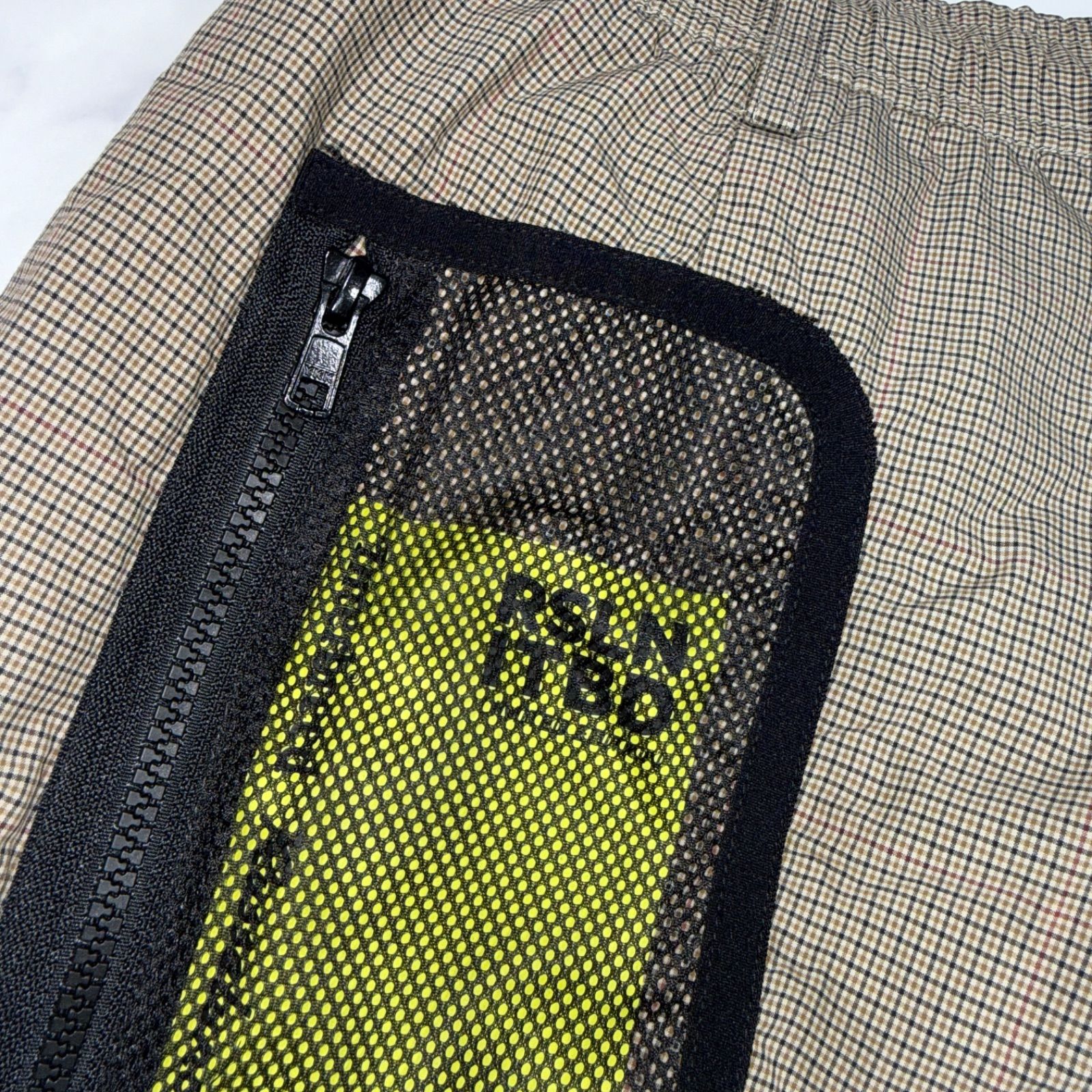 新品タグ付き INTERBREED × Russeluno チェック柄 クロップドパンツ