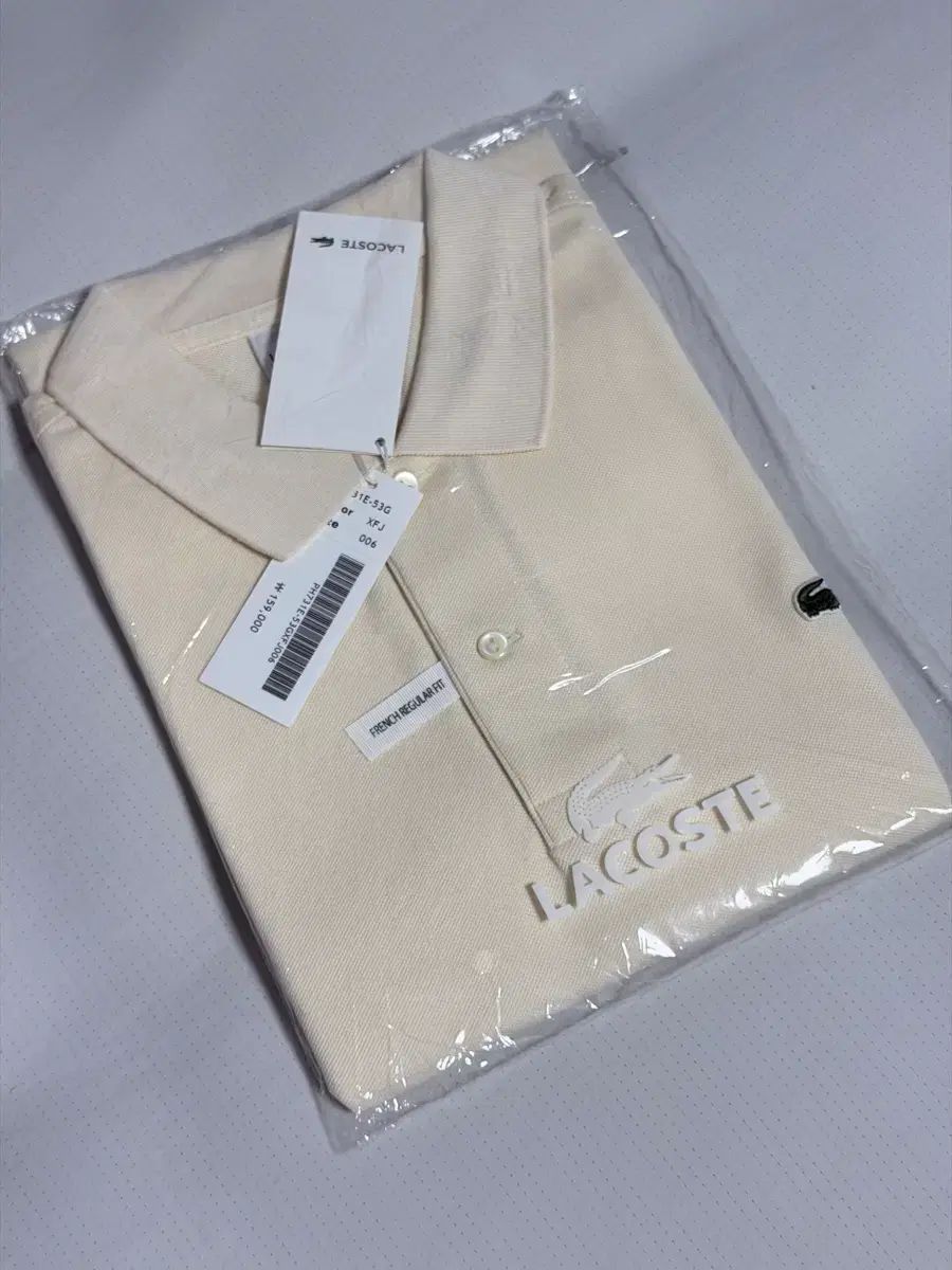 LACOSTE ラコステ フレンチ レギュラーフィット ポロシャツ クリーム 6 サイズ 新品