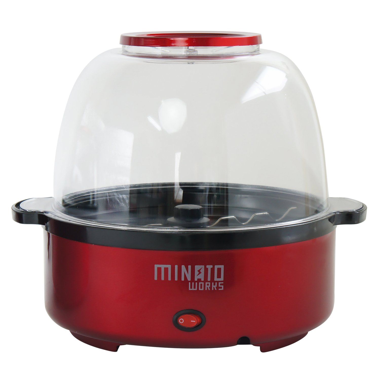 ミナトワークス ポップコーンメーカー POP-601 (レッド) 容量6L 家庭用100V★ a9012ce4
