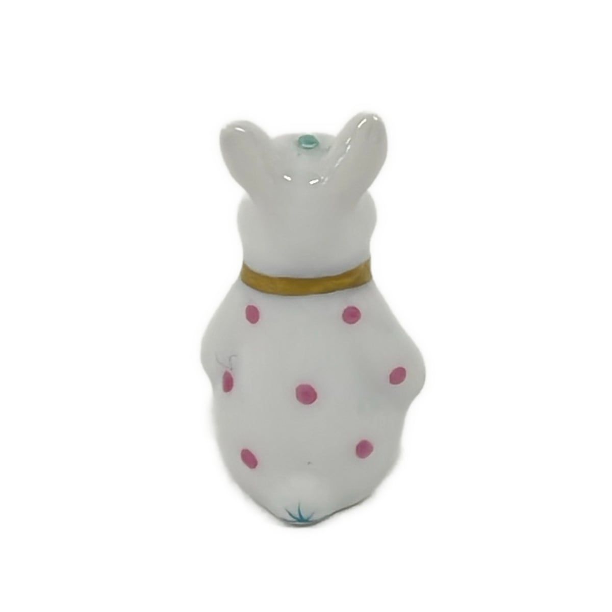 Herend(ヘレンド) 小物美品 - アイボリー×ピンク×マルチ 置物/ウサギ