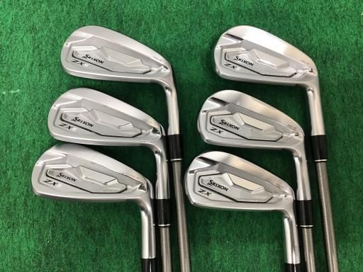 【中古】 ダンロップ SRIXON ZX5 Mk II 6S アイアンセット IR SteelFiber i80cw (フレックスS) メンズ 男性用 右利き 右用 Cランク ゴルフクラブ