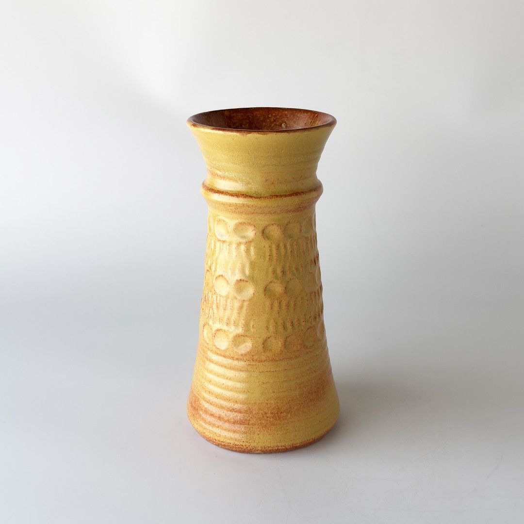 西ドイツ German Art Pottery ヴィンテージ フラワーベース BAy KERAMIK 花器 陶器 花瓶 オブジェ ディスプレイ アートポタリー 93123