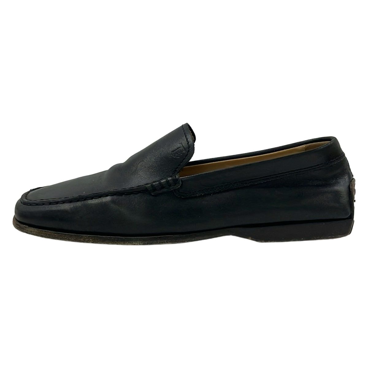 TOD'S(トッズ) ドライビングシューズ 5 1/2 メンズ - 黒 レザー