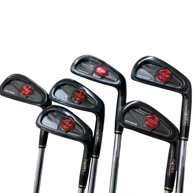 【中古】 本間ゴルフ BERES PRO(IP仕上げ) 6S アイアンセット IR 純正特注シャフト (フレックスS) メンズ 男性用 右利き 右用 Dランク ゴルフクラブ