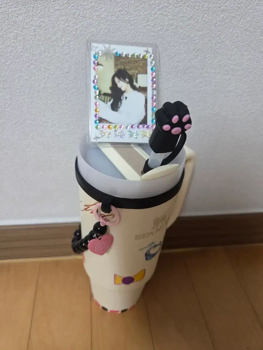 fromis_9(プロミスナイン・プミナ) パク・ジウォン(PARK JIWON) サイン ステンレスボトル チェキ ポラロイド 写真