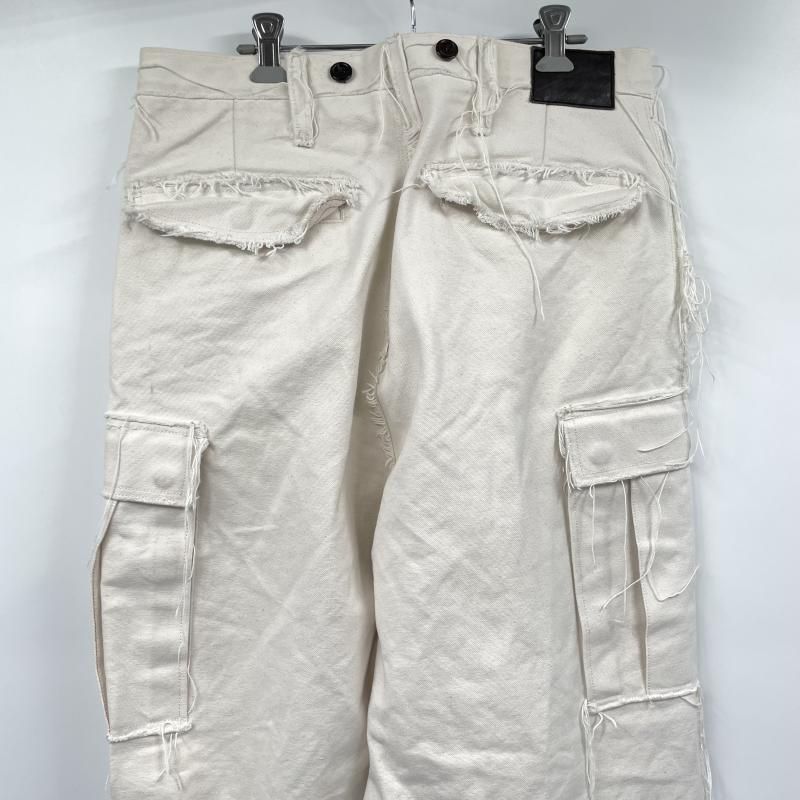 中古】SUGARHILL 23SS Raw-Edge Canvas Cargo Pants サイズ34 23SSPT17
