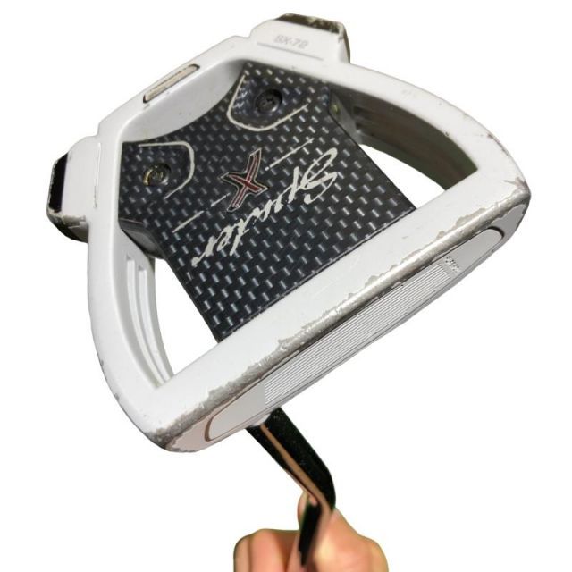 【中古】 テーラーメイド Spider X CHALK/WHITE シングルベンド 34インチ パター PT スチール(ブラック) (フレックスその他) メンズ 男性用 右利き 右用 Dランク ゴルフクラブ 7,740円