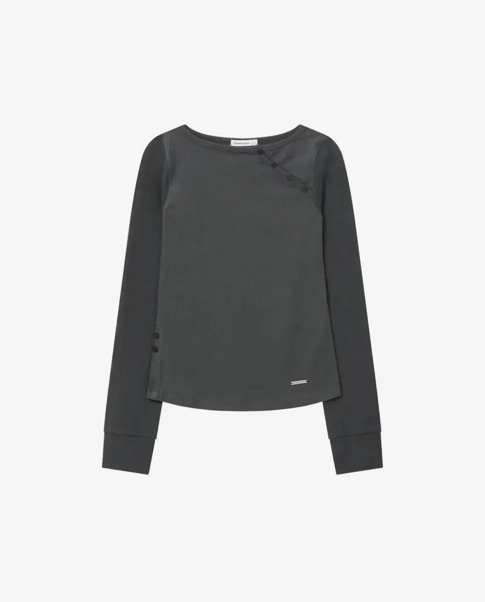 ミセキー ソウル Slash button long sleeves CHARCOAL