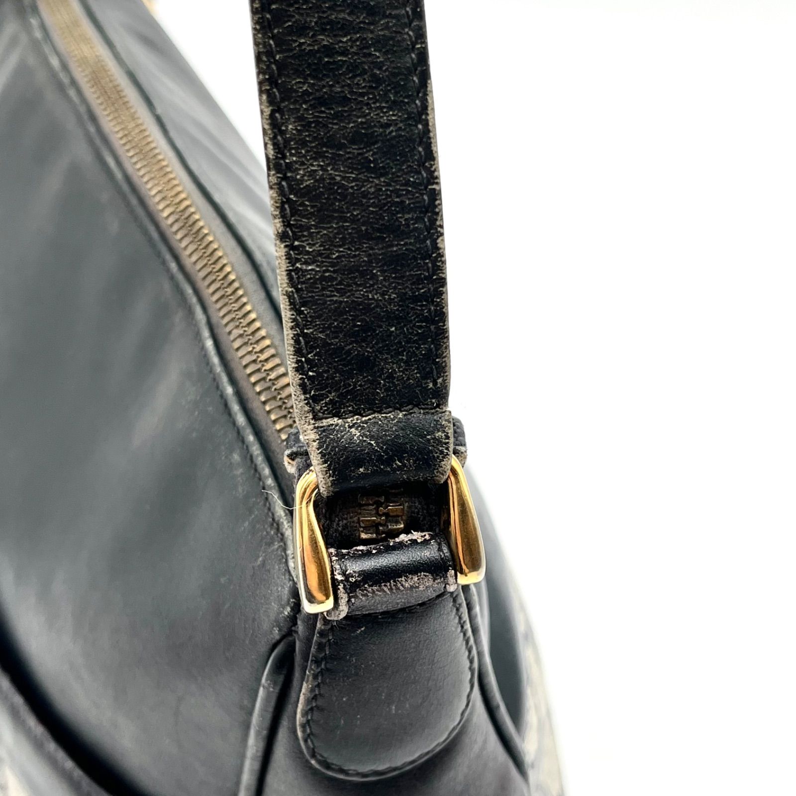GUCCI グッチ インターロッキングロゴ GGスプリーム×レザー ショルダー