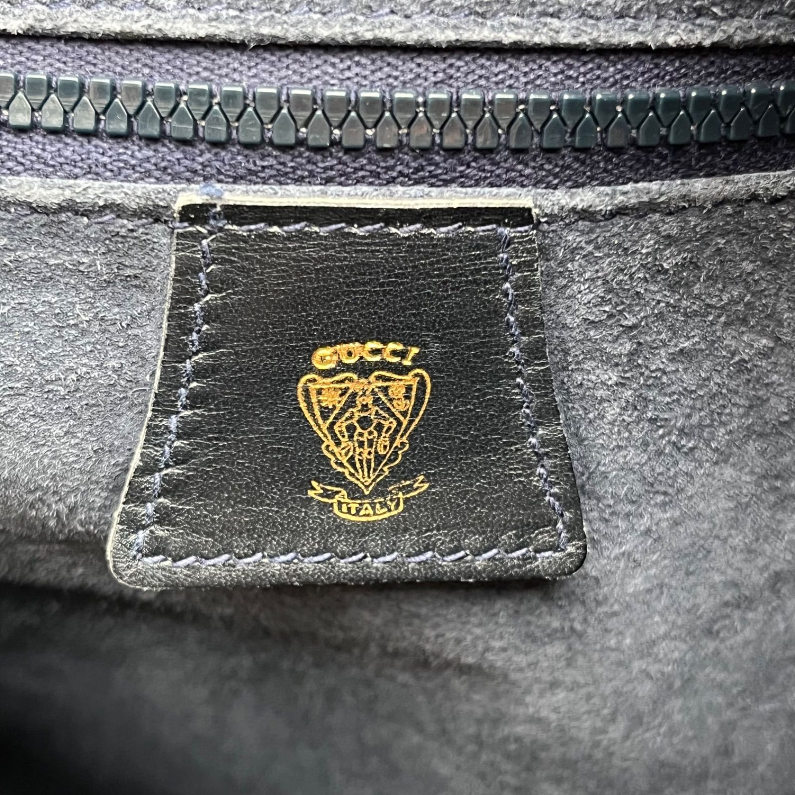GUCCI グッチ インターロッキングロゴ GGスプリーム×レザー ショルダー