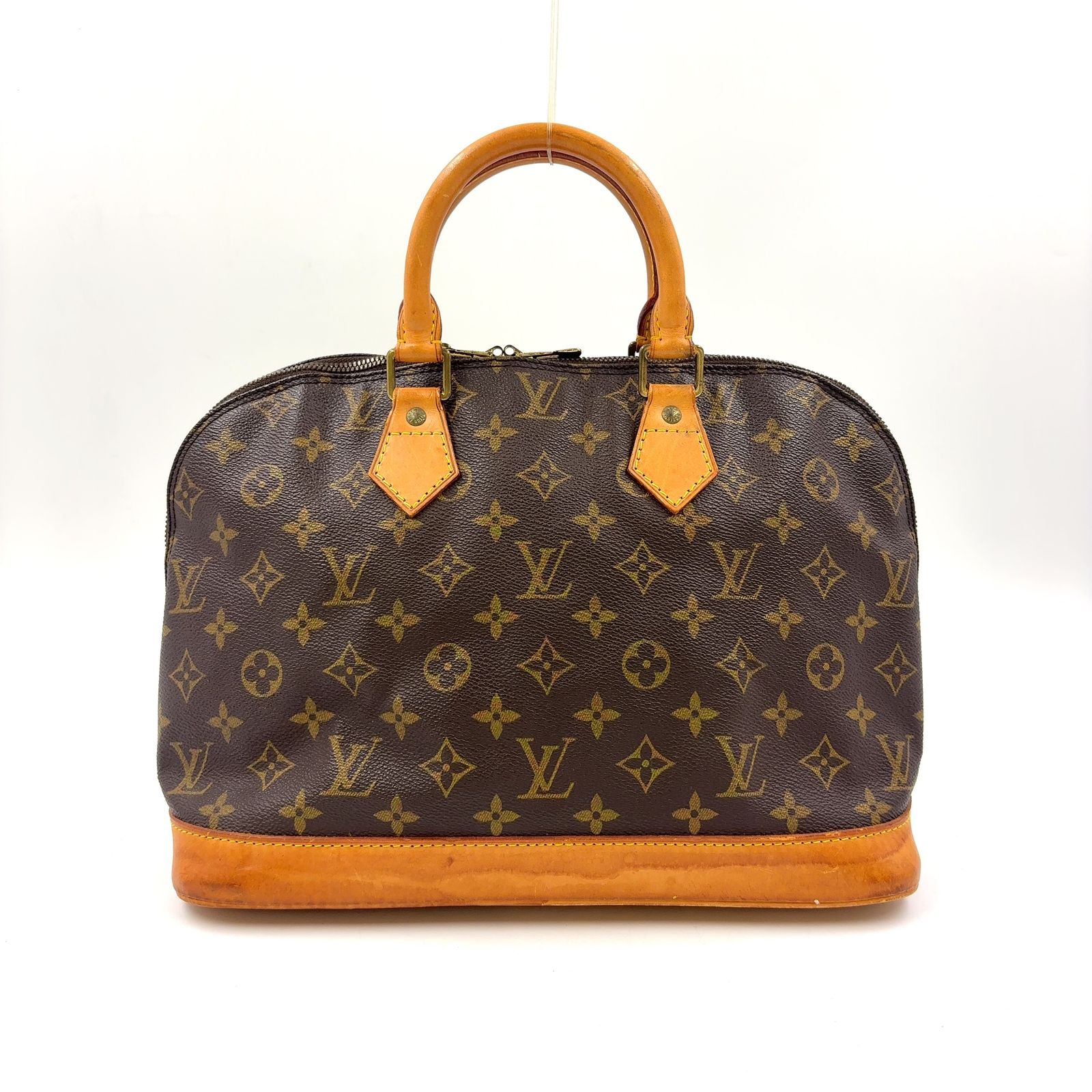 【新着】LOUIS VUITTON アルマPM モノグラム モノグラム レザー、PVC ブラウン ハンドバッグ ゴールド M51130