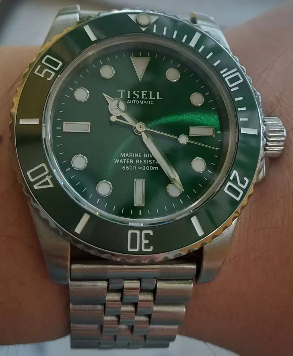 ティセル サブマリーナー 緑版 ROLEX オマージュ