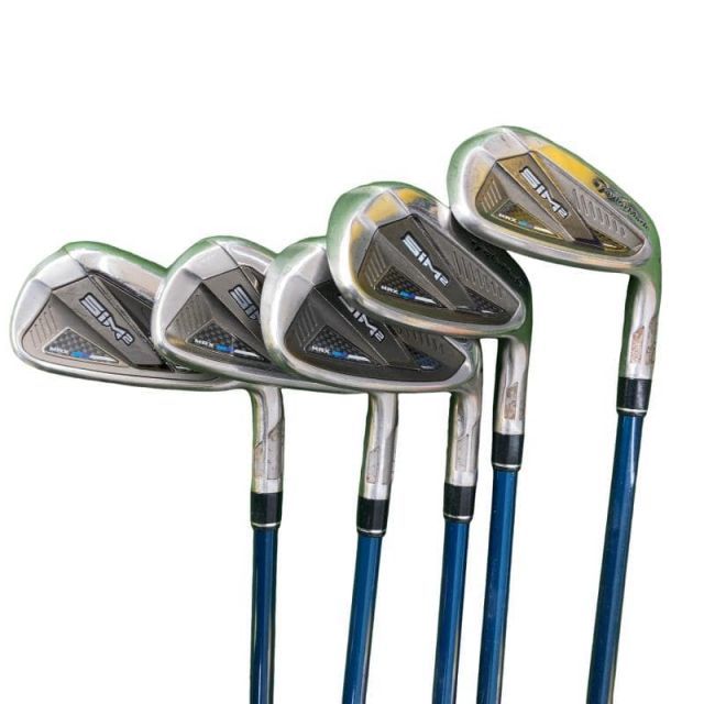 中古】 テーラーメイド SIM2 MAX 5S アイアンセット IR TENSEI BLUE