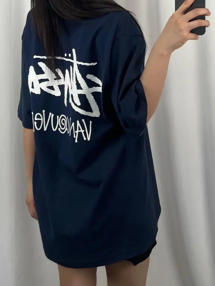 STUSSY ステューシー バンクーバー ネイビー 半袖