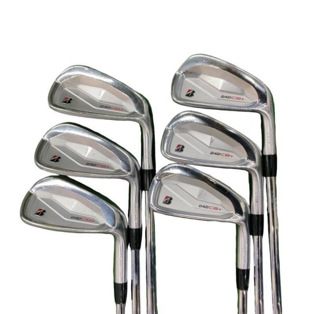 【中古】 ブリヂストン BRIDGESTONE 242CB+ 6S アイアンセット IR 純正特注シャフト (フレックスS) メンズ 男性用 右利き 右用 Cランク ゴルフクラブ