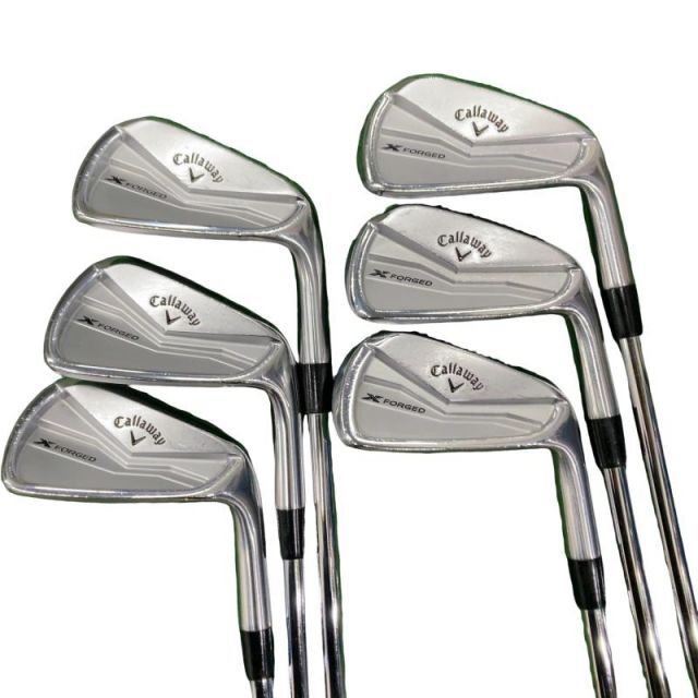 【中古】 キャロウェイ X FORGED(2024) 6S アイアンセット IR Dynamic Gold MID 115 (フレックスS) メンズ 男性用 右利き 右用 Cランク ゴルフクラブ