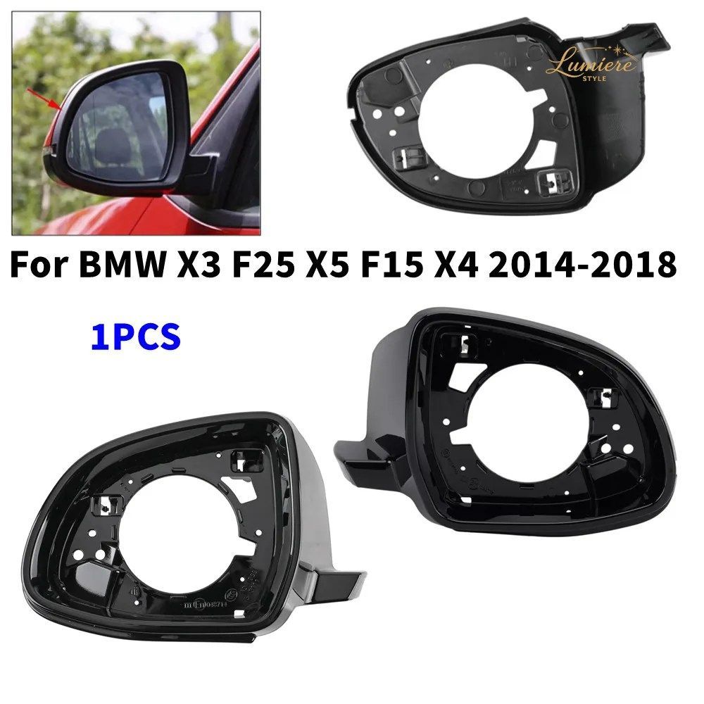 BMW X3 F25 X5 F15 X4 2014-2018 車用ミラーレインアイブロウプロテクターカバー 防水フレーム ABSミラーパーツ