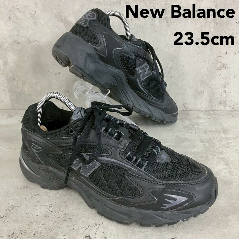 New Balance ニューバランス ML725CB スニーカー 23.5cm ブラック メッシュ ローカット ダッドスニーカー カジュアル ストリート テック系 定番 人気 レディース ウォーキング スポーツ 通勤 通学 ランニングシューズ 黒 ★ ■■
