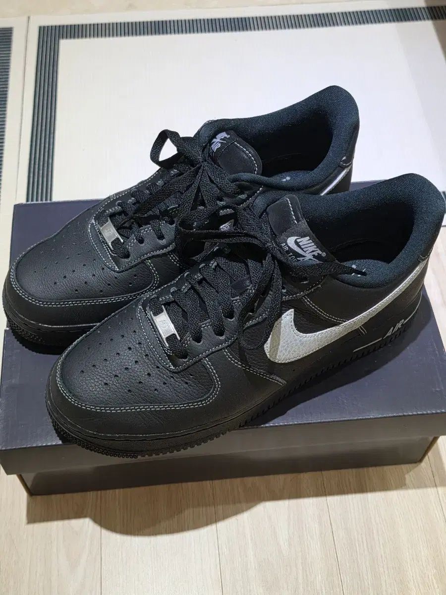 (ほぼ新品) NIKE ナイキ エアフォース 1 07 LV8 ブラック ウルフ グレー 280