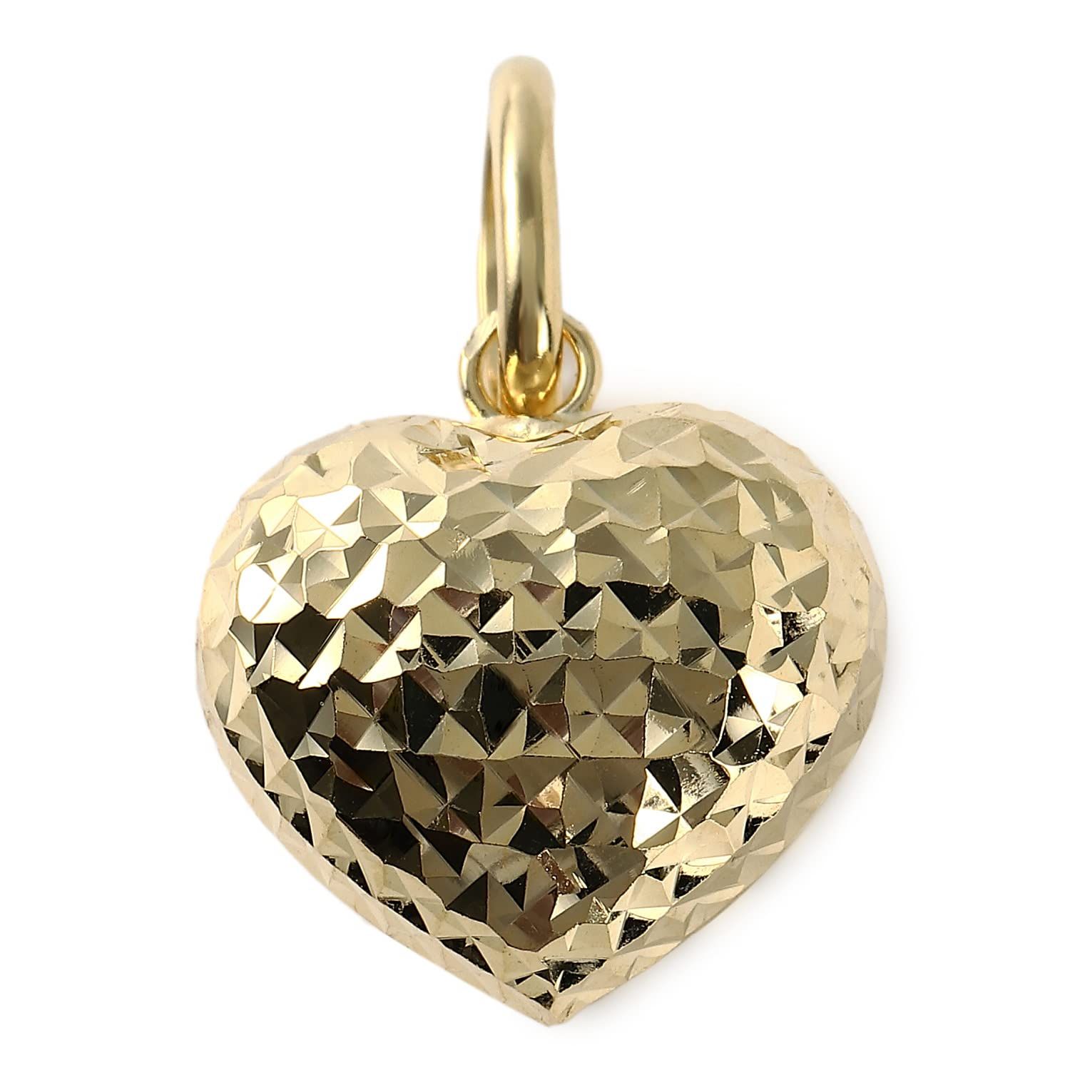 [ハッピーグッツショップ] 18金 ハート ペンダントトップ ネックレス ヘッド チャーム レディース K18 18K