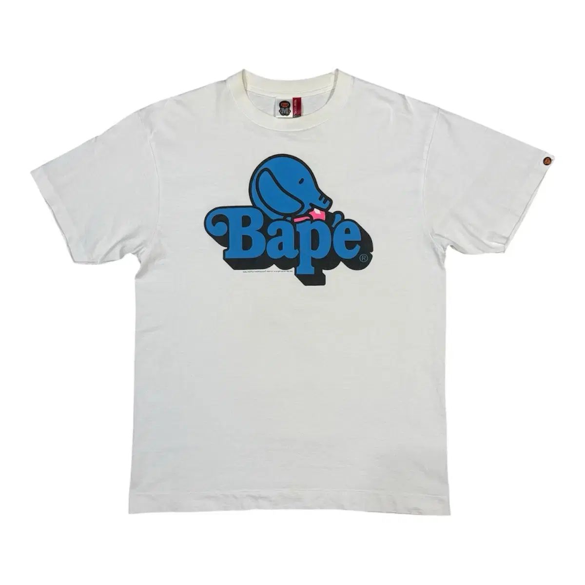 2006 NIGO(ニゴー)時代 BAPE(アベイシングエイプ)の可愛い象の半袖Tシャツ