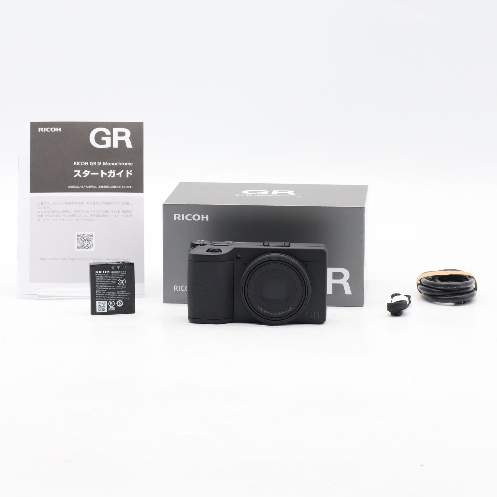 【ショット数188】RICOH GR IV Monochrome｜APS-C モノクロ専用コンパクトデジタルカメラ｜高画質GRレンズ・スナップ撮影向け【中古】