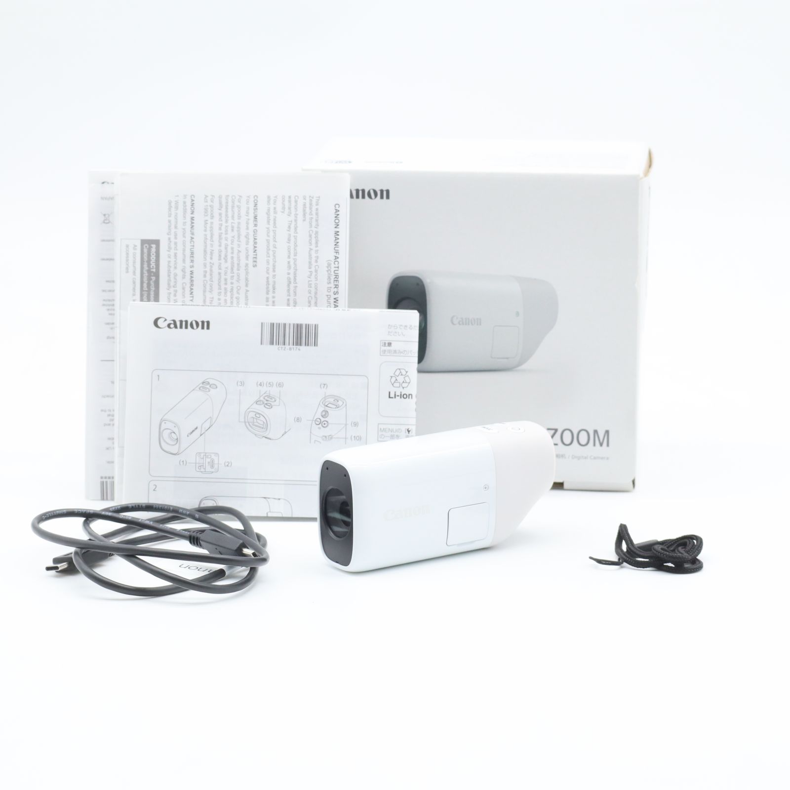 Canon PowerShot ZOOM｜単眼鏡型デジタルカメラ｜超望遠撮影・動画対応 コンパクトデザイン キヤノン【中古】