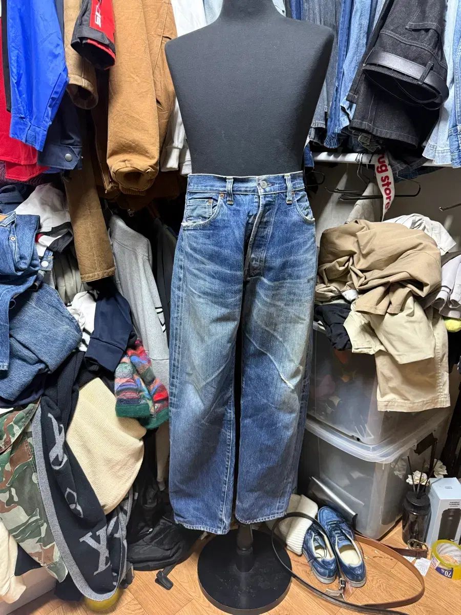 90s USA リーバイス 501XX 555 セルビッジ デニムパンツ 34/36
