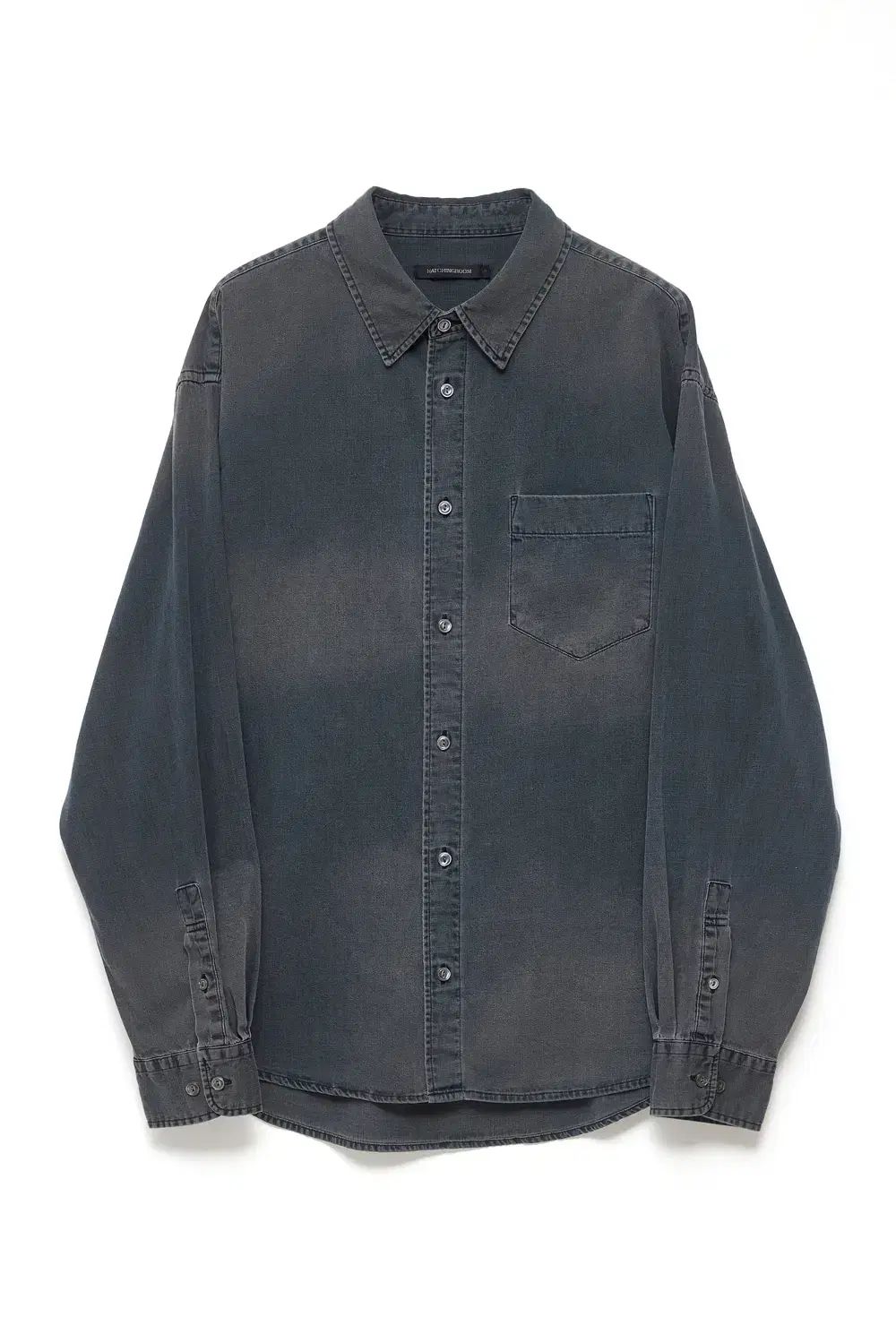 Hatchingroom Over Denim Shirt Blue Grey (2)