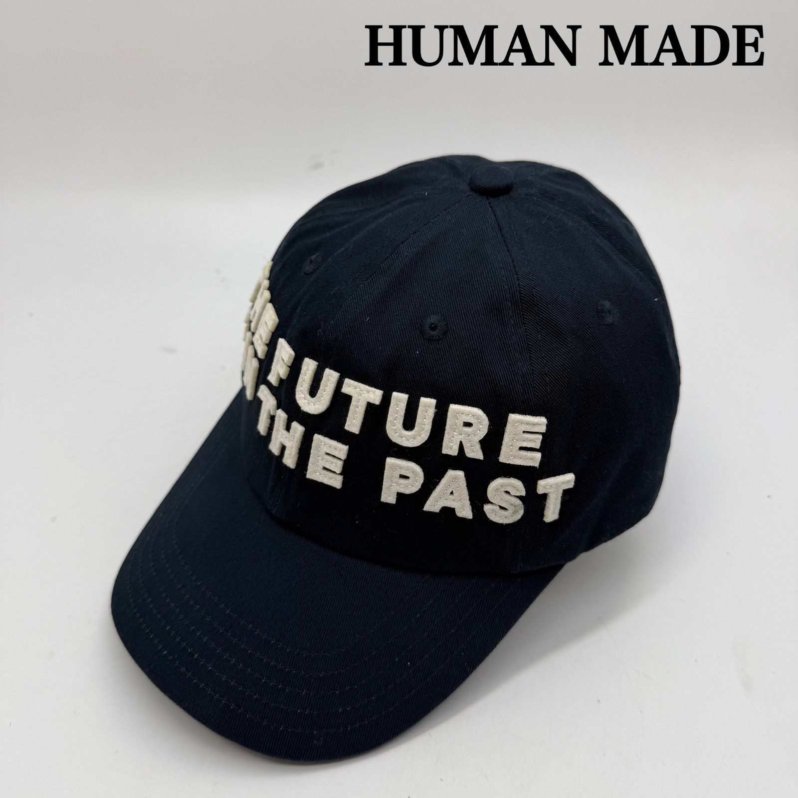 HUMAN MADE 6panel twill cap free ヒューマンメイド 6パネル コットンツイル ロゴキャップ 帽子 美品 APE エイプ NIGO