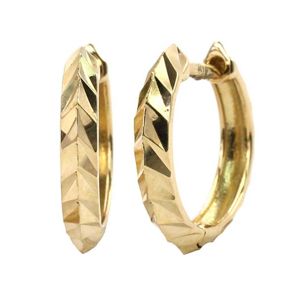 ［Barzaz(バルザス)］ 18金 フープピアス イエローゴールド ピアス K18 リング 18K 輪っか K18YG ゴールド
