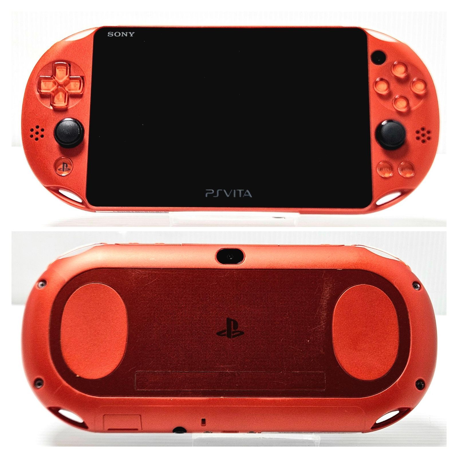 動作品PS Vita PCH-2000 ネオンオレンジ 32GBメモリーカード付