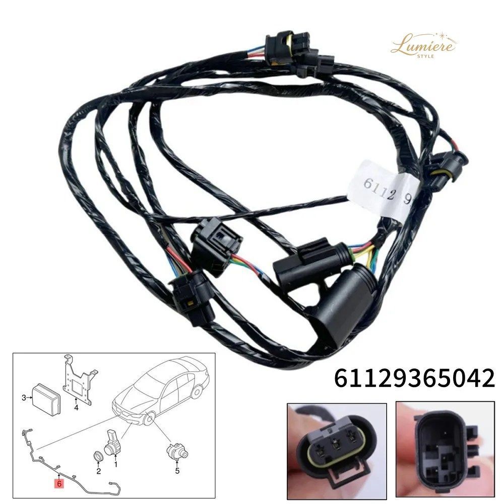 61129365042 BMW 3シリーズ F30 F32 320I 335I 428I フロントバンパー パーキングセンサー配線ハーネス ABS樹脂製 車用