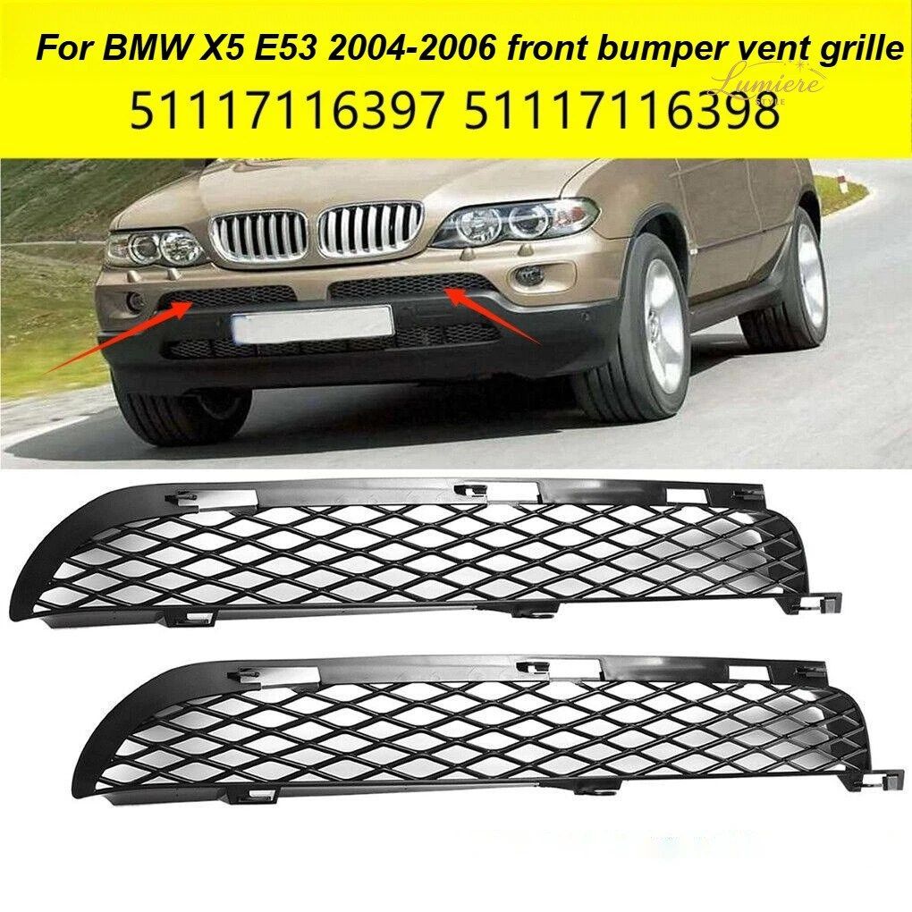 BMW X5E53 2004 2005 2006 モバイル フロントバンパー フロントバンパー ベンチレーショングリル 51117116397 51117116398
