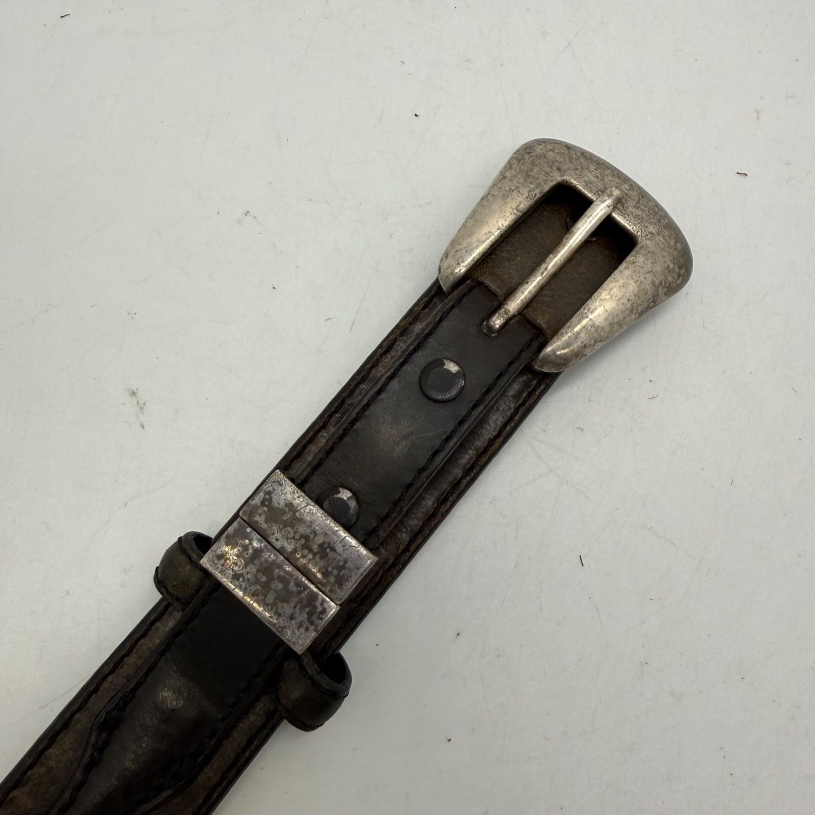 TONY LAMA 1997 90s vintage Western Leather belt w32 トニーラマ 