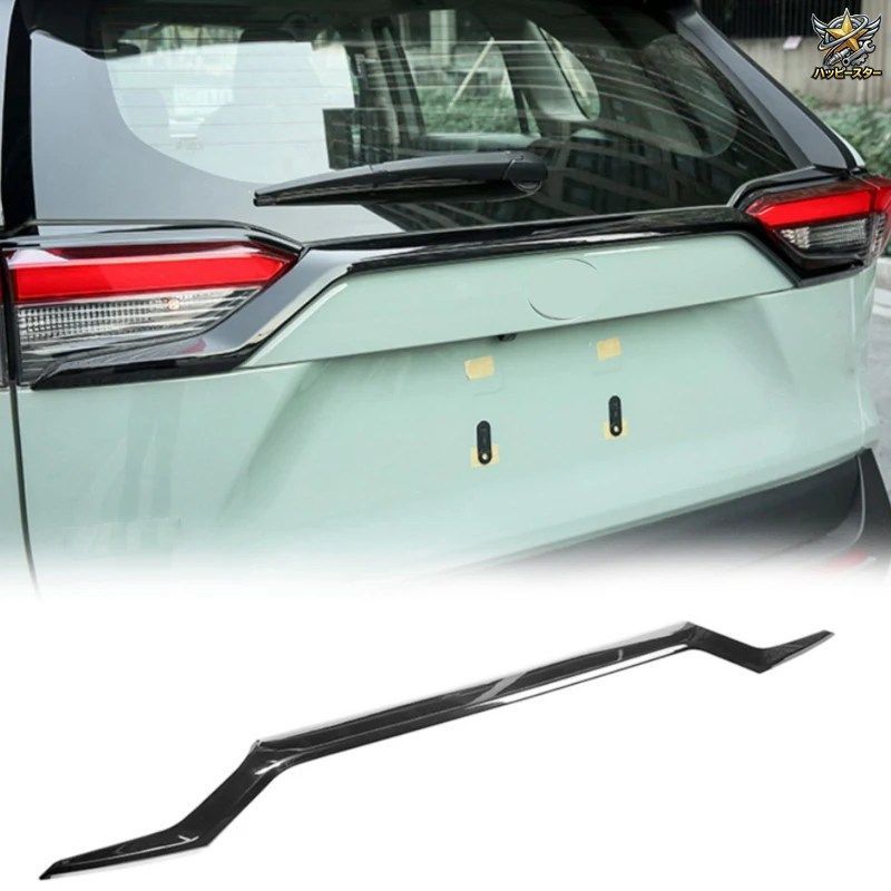 ABS製リアドアトリム テールゲートモールディングトリム トヨタ RAV4 ハイブリッド 2019 - 24 カスタムパーツ