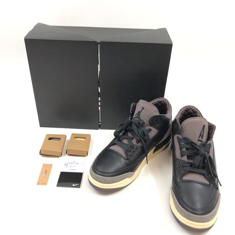 【中古】NIKE ナイキ × A MA MANIERE アママニエール WOMEN'S AIRJORDAN3 RETRO OG SP FZ4811-001 ウィメンズ エアジョーダン3 レトロ OG SP スニーカー【160-260617-hn-04-fur】