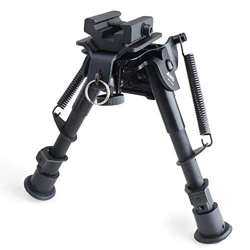 【新品】ANS Optical スイング機構搭載 HARRIS ハリス タイプ バイポッド(6寸)20mmレイル対応アダプター付き 首振り VSR L96 スナイパー bipod-002 ba670006